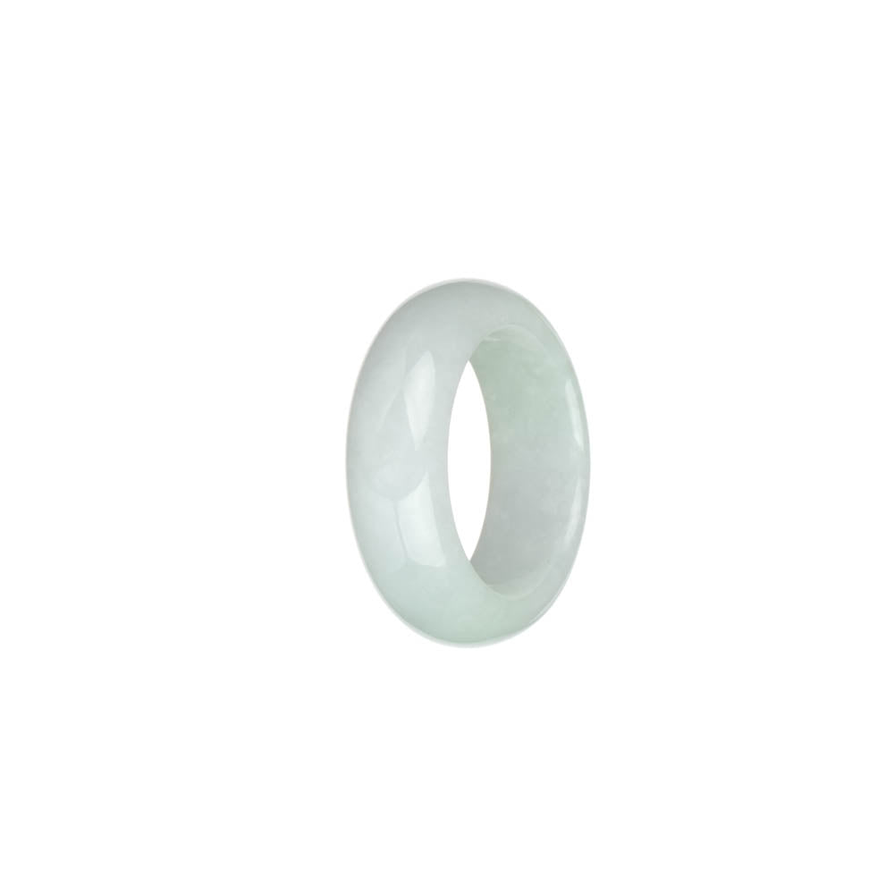 Authentic White Jadeite Jade Ring- US 9.25