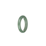 Authentic Light Green Jadeite Jade Band - US 8.75