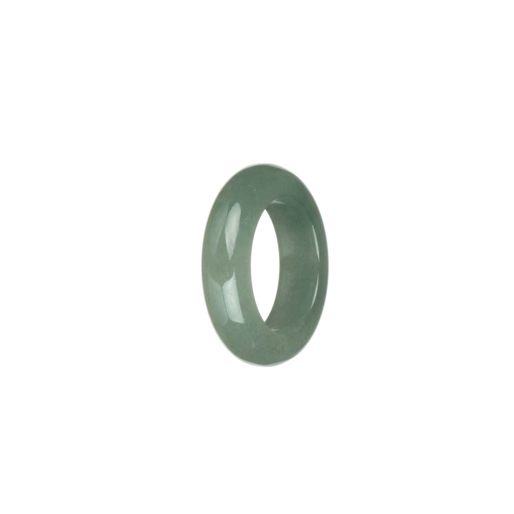 Real Light Green Burma Jade Ring- US 7