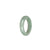 Real Light Green Burma Jade Ring  - US 9.5