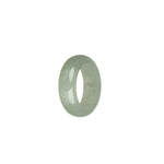 Genuine Pale Green Jade Ring- US 8.25