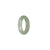 Genuine Pale Green Jadeite Jade Ring  - US 8.5