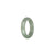 Real Pale Green Jadeite Jade Ring - US 9.5
