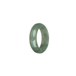 Real Green with Pale Green Burma Jade Band - US 9.5