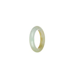 Real Yellow with White Burma Jade Ring- US 7