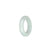 Real White Burma Jade Band - US 9.5