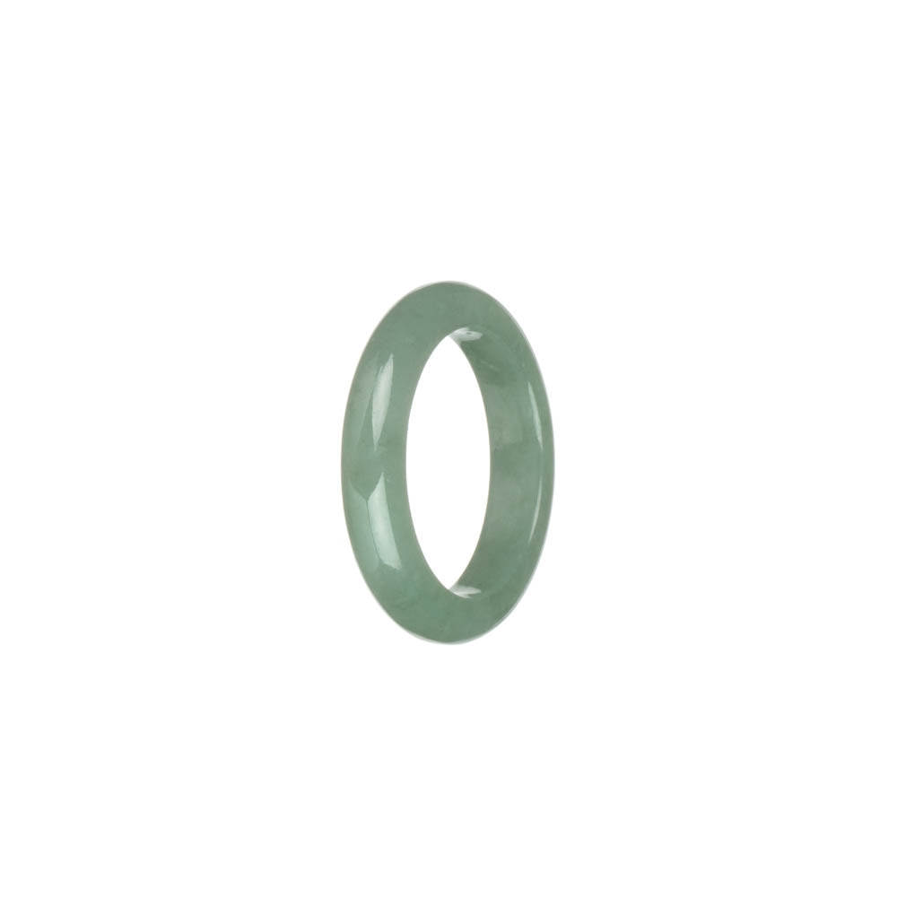 Certified Light Green Jadeite Jade Band - US 9.75