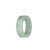 Genuine Light Green with White Jade Ring - US 12