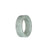 Authentic Light Grey Jade Ring - US 12