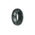 Authentic Black with Grey Jadeite Jade Ring - US 11.5