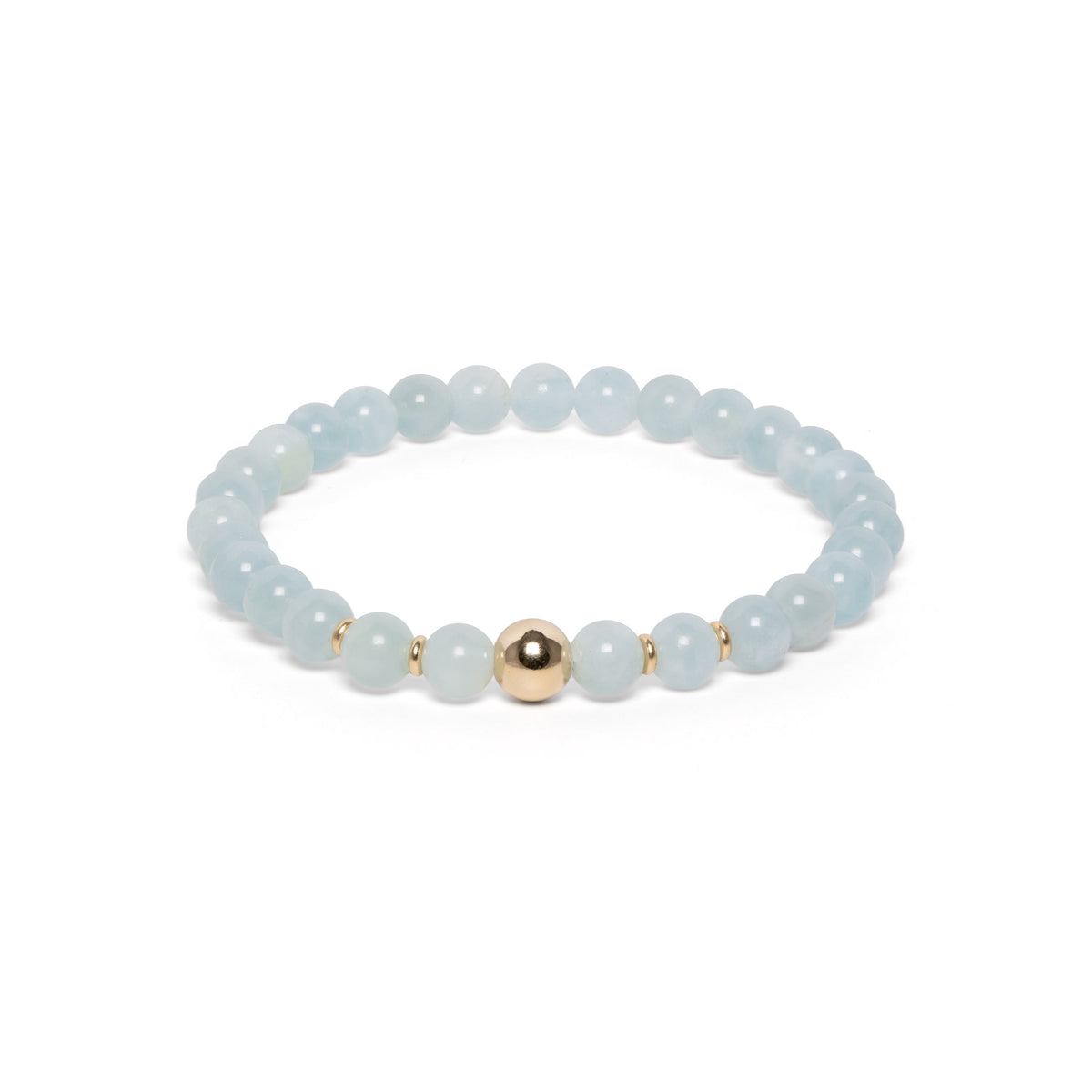 The Solitaire Bracelet with Aquamarine