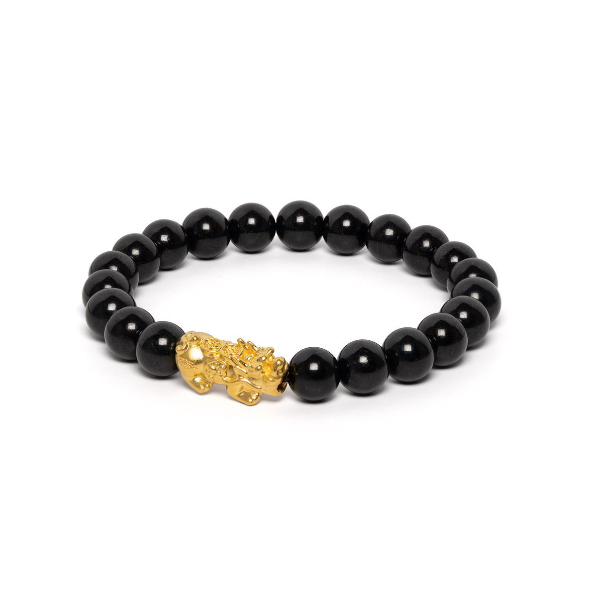 The Fortune Pixiu Bracelet with Black Fei Cui Jade
