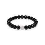 The Solitaire Bracelet with Black Fei Cui Jade