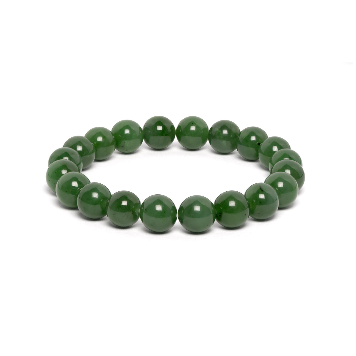 The Classic Bracelet with Fern Green Nephrite Jade