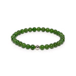 The Solitaire Bracelet with Green Hetian Nephrite Jade
