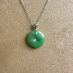 Kandy Donut Classic Large Jade Pendant- Green