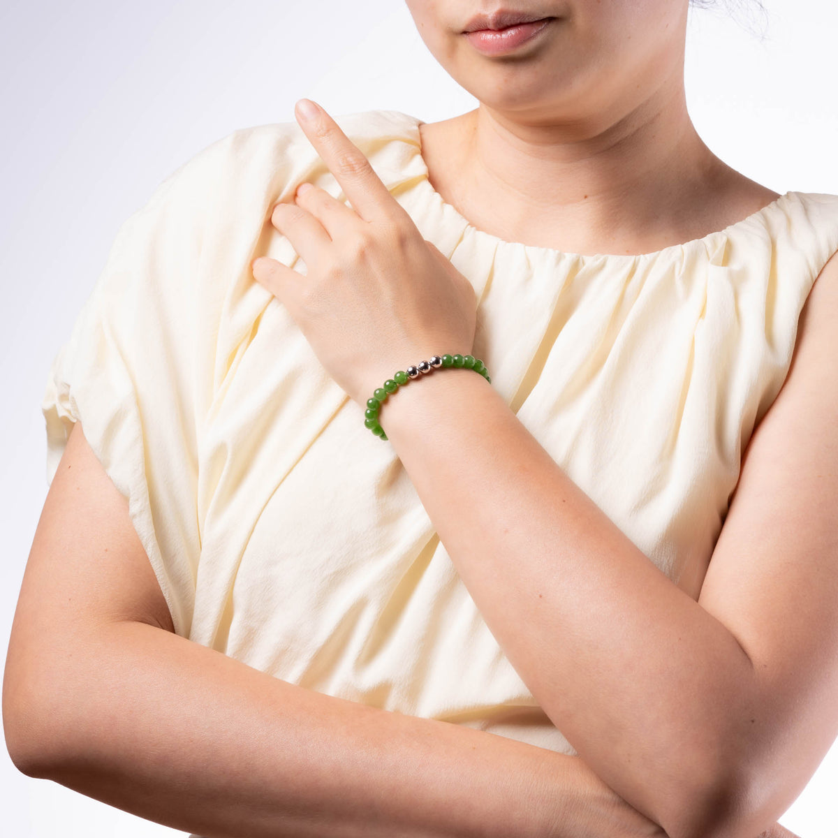 Infinite Stillness Bracelet with Jade