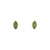 Jade Petal – Marquise Green Jade Stud Earrings in Gold Plated Sterling Silver