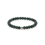 The Solitaire Bracelet with Midnight Green Guatemalan Jadeite