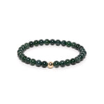 The Solitaire Bracelet with Midnight Green Guatemalan Jadeite