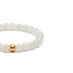 Moonlit Aura Flow Bracelet with Mutton Fat Jade