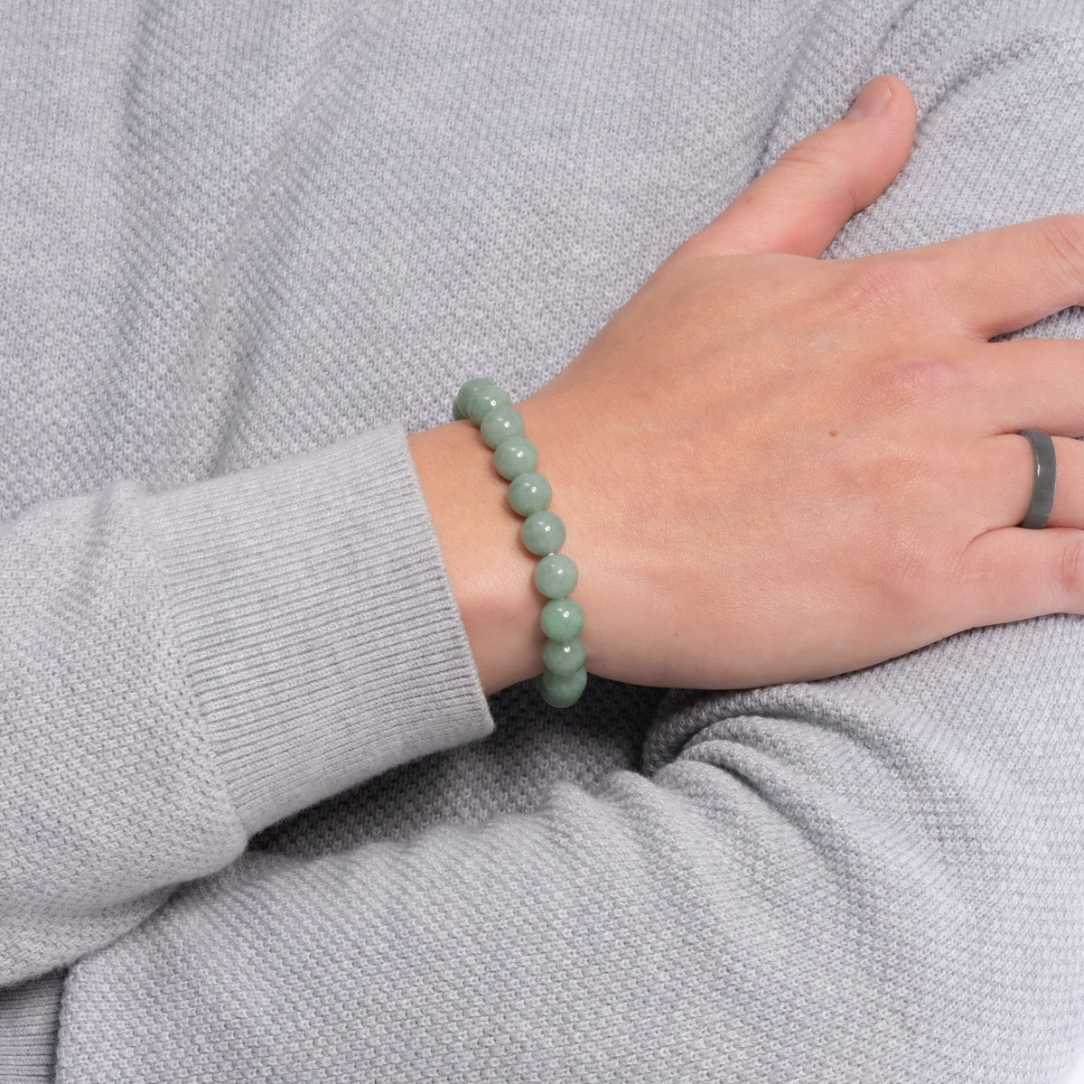 The Classic Bracelet with Spring Green Jadeite Jade