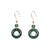 Evergreen Circle Jadeite Earrings – Deep Green Donuts in 18K Yellow Gold