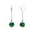 Forest Echo Jadeite Disc Earrings – Green Jade in 18K Yellow or White Gold
