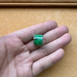 Large Imperial Green Jade Cylinder Pendant