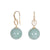 Jade Whisper Drop Earrings – Light Green Jadeite with Diamonds in 18K Yellow Gold