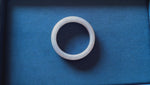 Real Grade A Lavender Jadeite Jade Bangle Bracelet - 61mm Half Moon