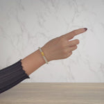 Wealth Harmony Jade Bracelet with 999 Pure Gold Pixiu