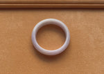 Genuine Natural Pale Lavender Jadeite Bracelet - 58mm Half Moon