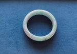 58.1mm Light Green with Lavender and Olive Green Patterns Jade Bangle Bracelet