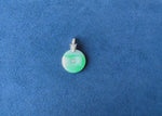 Panther Green Jade Disc Pendant with Diamonds