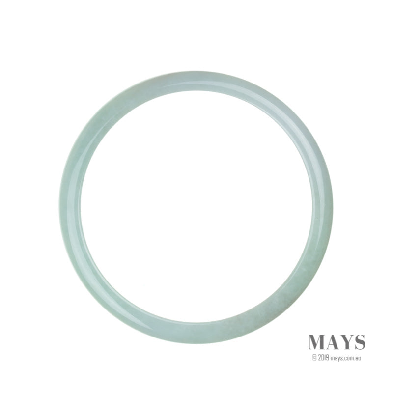 72mm Green, Lavender Burmese Jadeite Jade Bangle Bracelet - MAYS