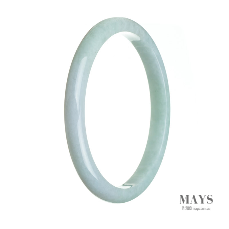 72mm Green, Lavender Burmese Jadeite Jade Bangle Bracelet - MAYS