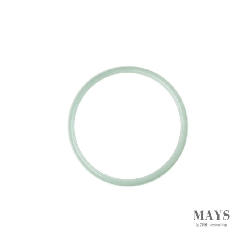 52mm Green Burmese Jadeite Jade Bangle Bracelet - MAYS