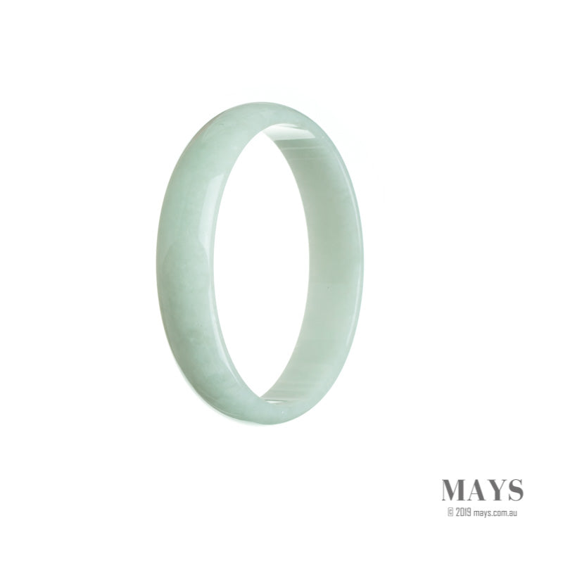 52mm Green Burmese Jadeite Jade Bangle Bracelet - MAYS