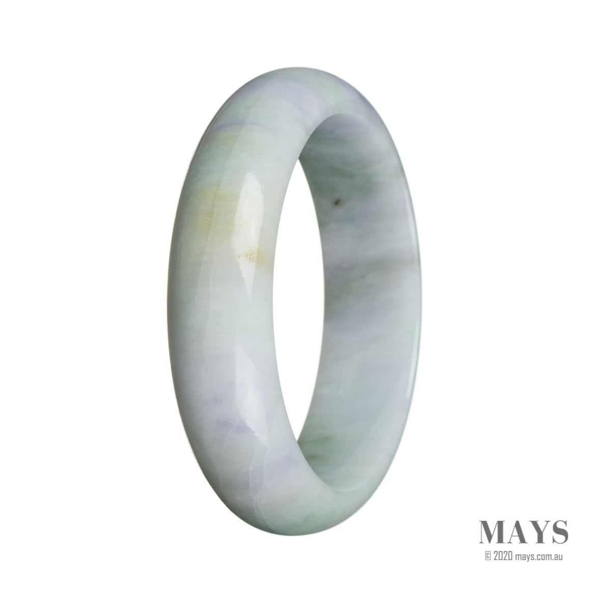 59mm Grade A Jadeite Jade Bangle - MAYS