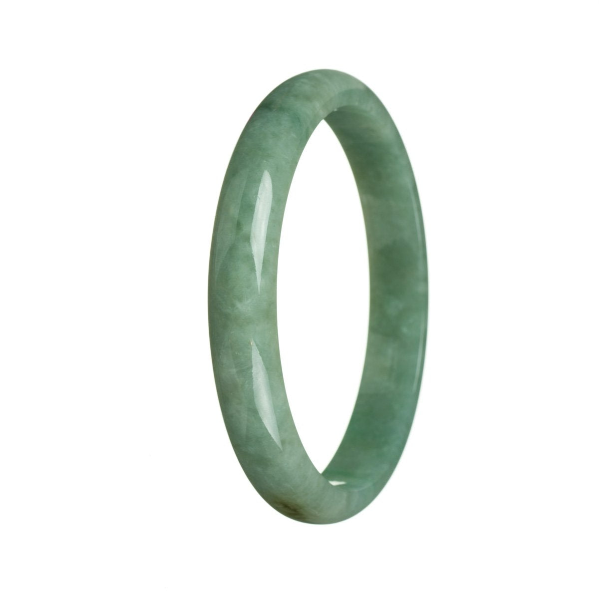 77mm Grade A Jadeite Jade Bangle - MAYS