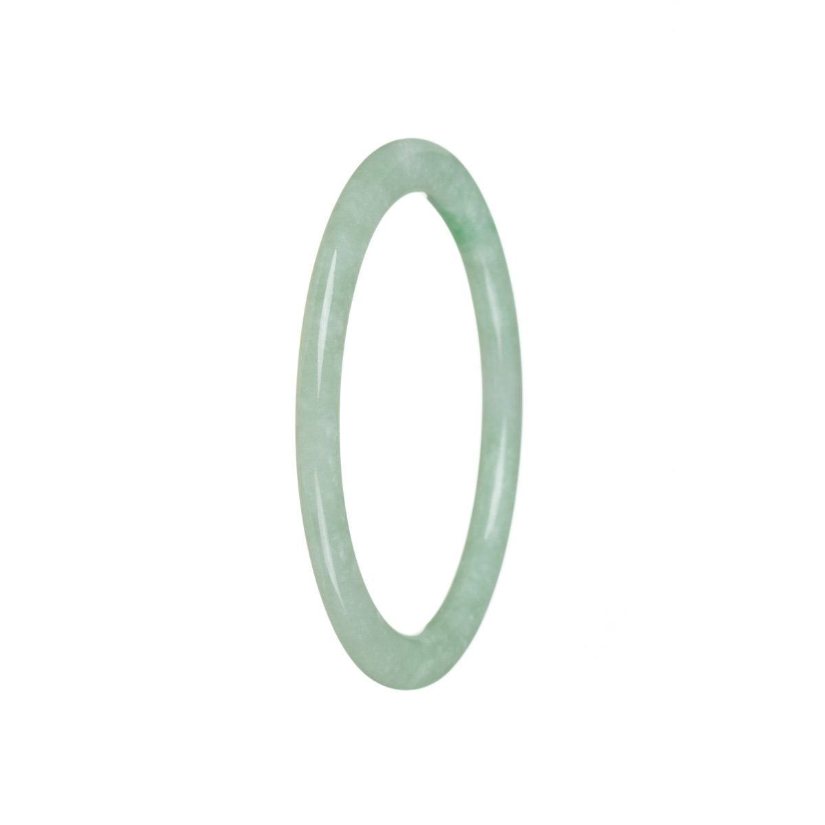 57mm Grade A Jadeite Jade Bangle - MAYS