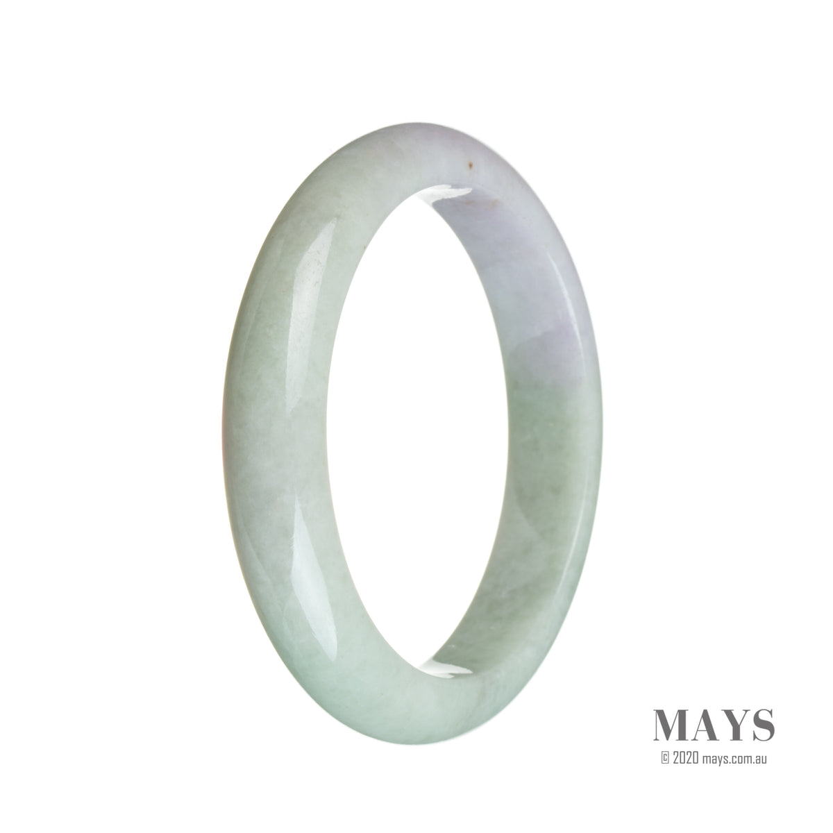 58mm Grade A Jadeite Jade Bangle - MAYS