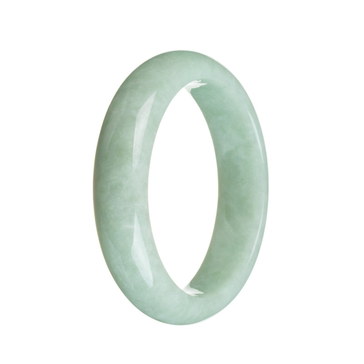 58mm Grade A Jadeite Jade Bangle - MAYS
