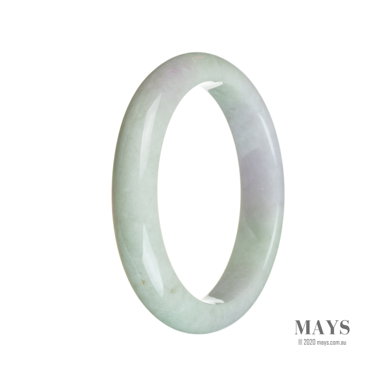 58mm Grade A Jadeite Jade Bangle - MAYS