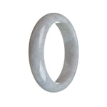 A bracelet made of genuine Grade A Lavender Jade, featuring a 58mm half moon design. Perfectly crafted by MAYS GEMS.