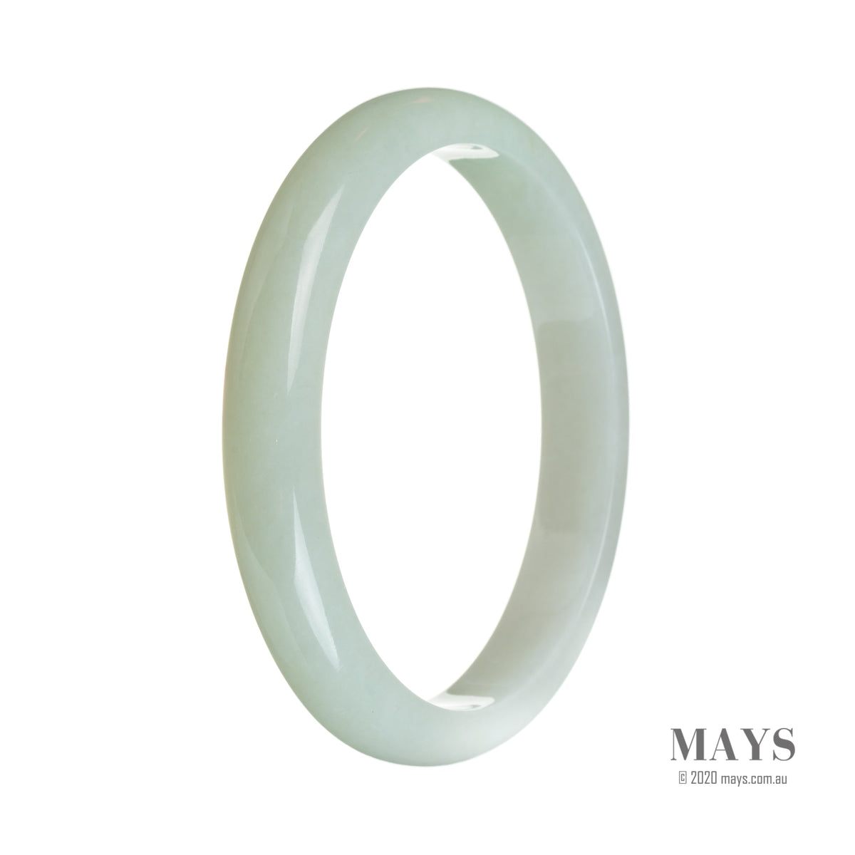 78mm Grade A Jadeite Jade Bangle - MAYS