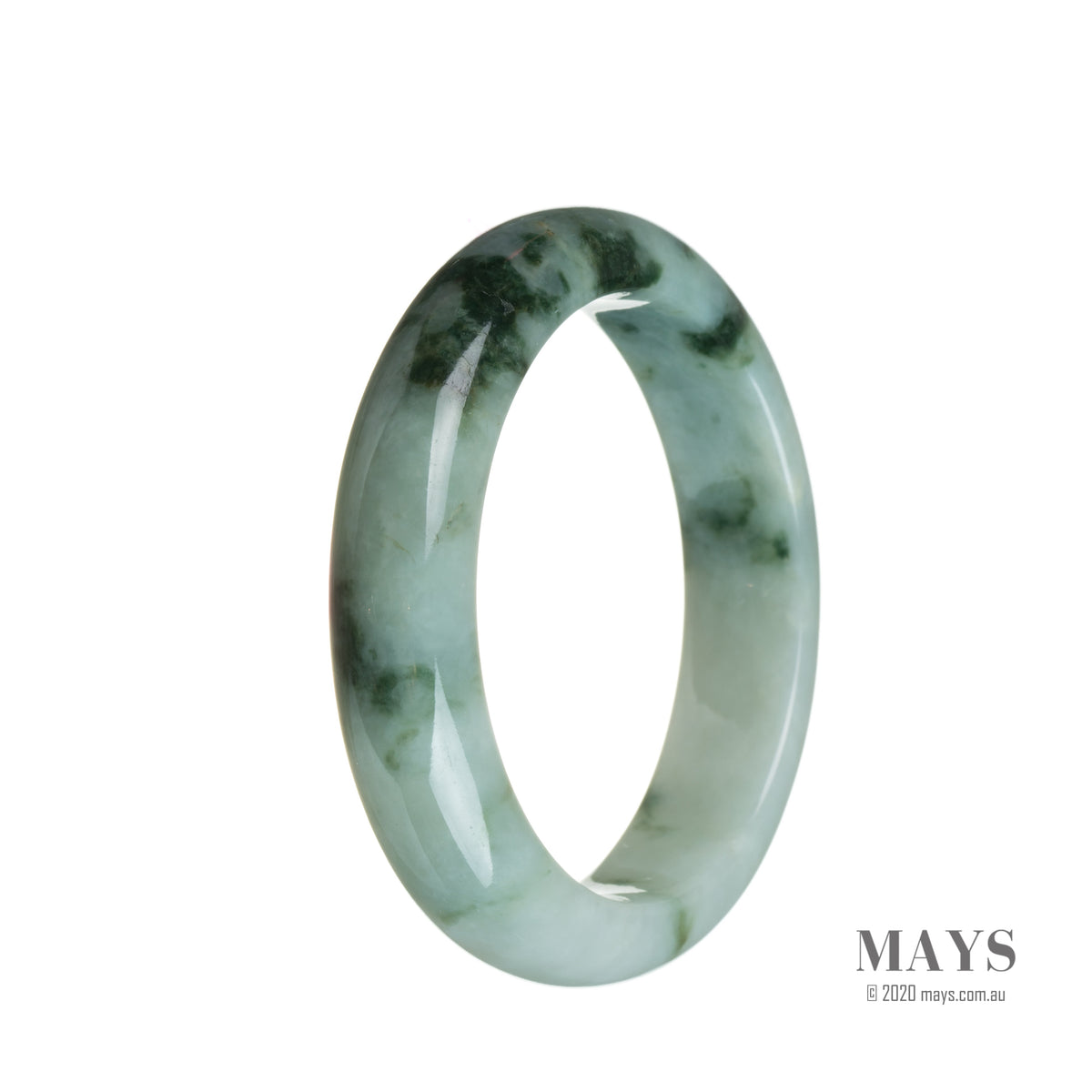 55mm Grade A Jadeite Jade Bangle - MAYS