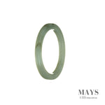 Authentic Untreated Green Burmese Jade Bangle - 53mm Oval