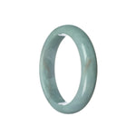Authentic Grade A Lavender Jadeite Jade Bracelet - 59mm Half Moon
